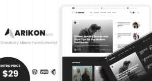 Arikon – Ein responsives WordPress-Blogging- und Magazin-Vorlage