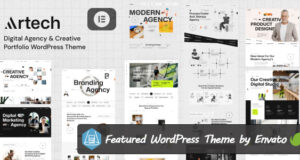 Artech – WordPress-Elementor-Vorlage für Digitalagentur und Kreativportfolio