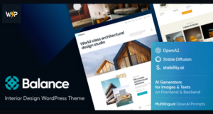 Balance – WordPress-Layout für Innenarchitektur