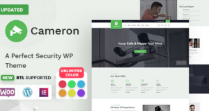 Cameron – WordPress-Template für Heimautomatisierung, Videoüberwachung und Sicherheit + RTL