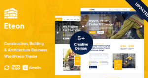 Eteon – WordPress-Template für Bau und Gebäude