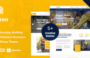 Eteon – WordPress-Template für Bau und Gebäude