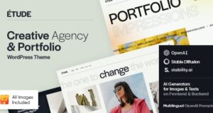 Etude – WordPress-Vorlage für Kreativagenturen und Portfolios