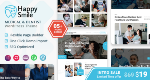 Happysmile – WordPress-Vorlage für Medizin und Zahnmedizin