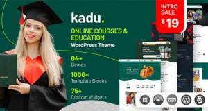 Kadu – WordPress-Vorlage für Online-Kurse und Bildung
