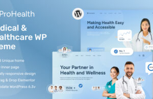 ProHealth – Kreatives WordPress-Layout für Medizin und Gesundheitswesen