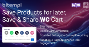 Produkte für später speichern, WooCommerce-Warenkorb speichern und teilen