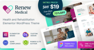 Renew Medical – Medizinisches WordPress-Layout für Physiotherapie- und Rehabilitationskliniken
