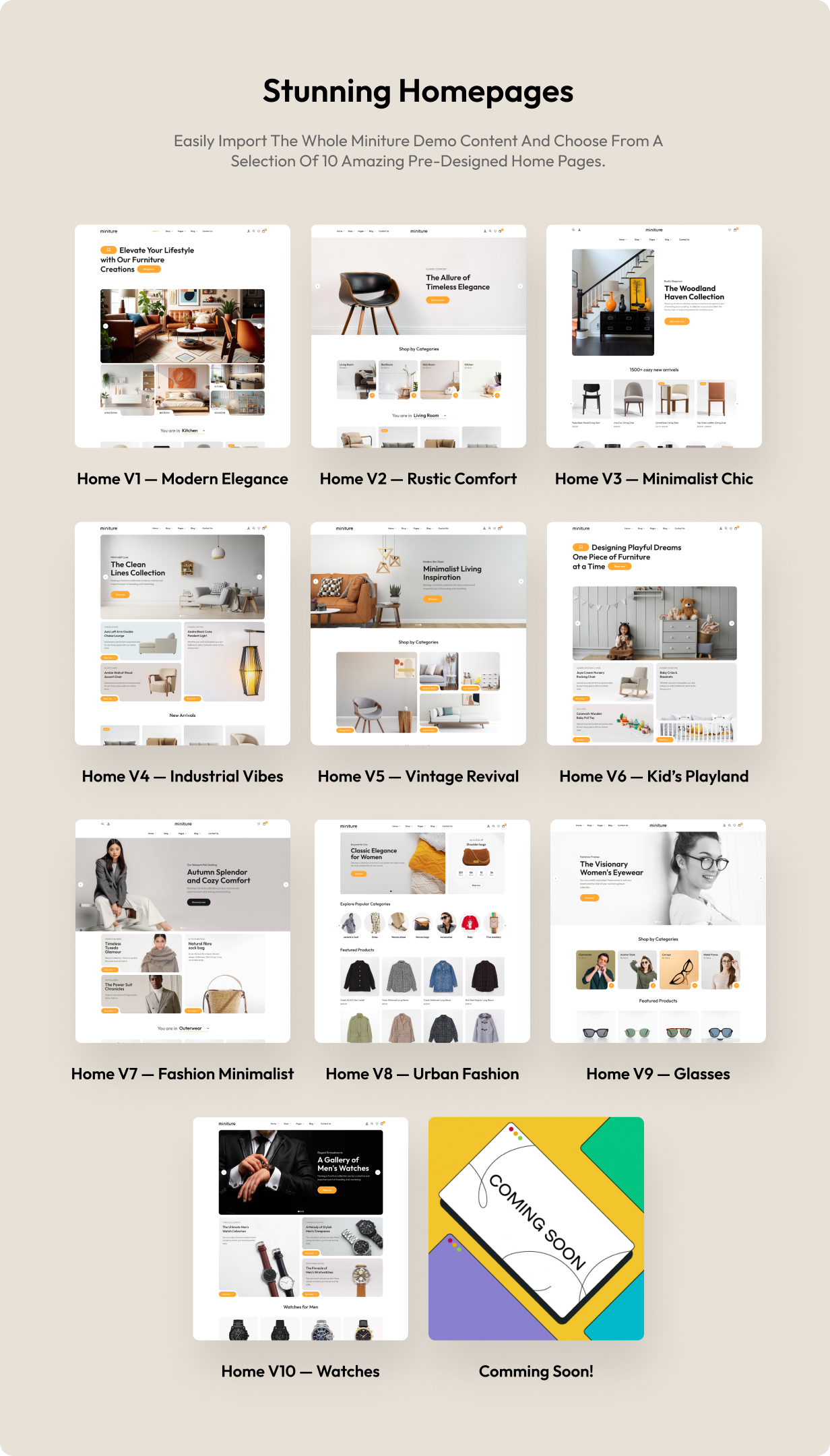 Miniture – Minimalistisches WooCommerce-Theme – 4