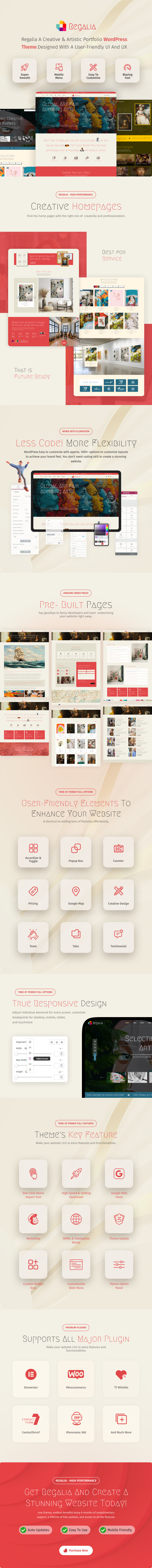 Regalia – WordPress-Theme für Künstlerportfolios – 1