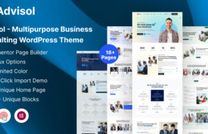 Advisol – WordPress-Layout für Unternehmensberatung
