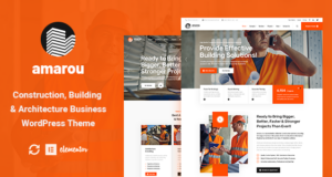 Amarou – WordPress-Vorlage für Bauwesen und Architektur
