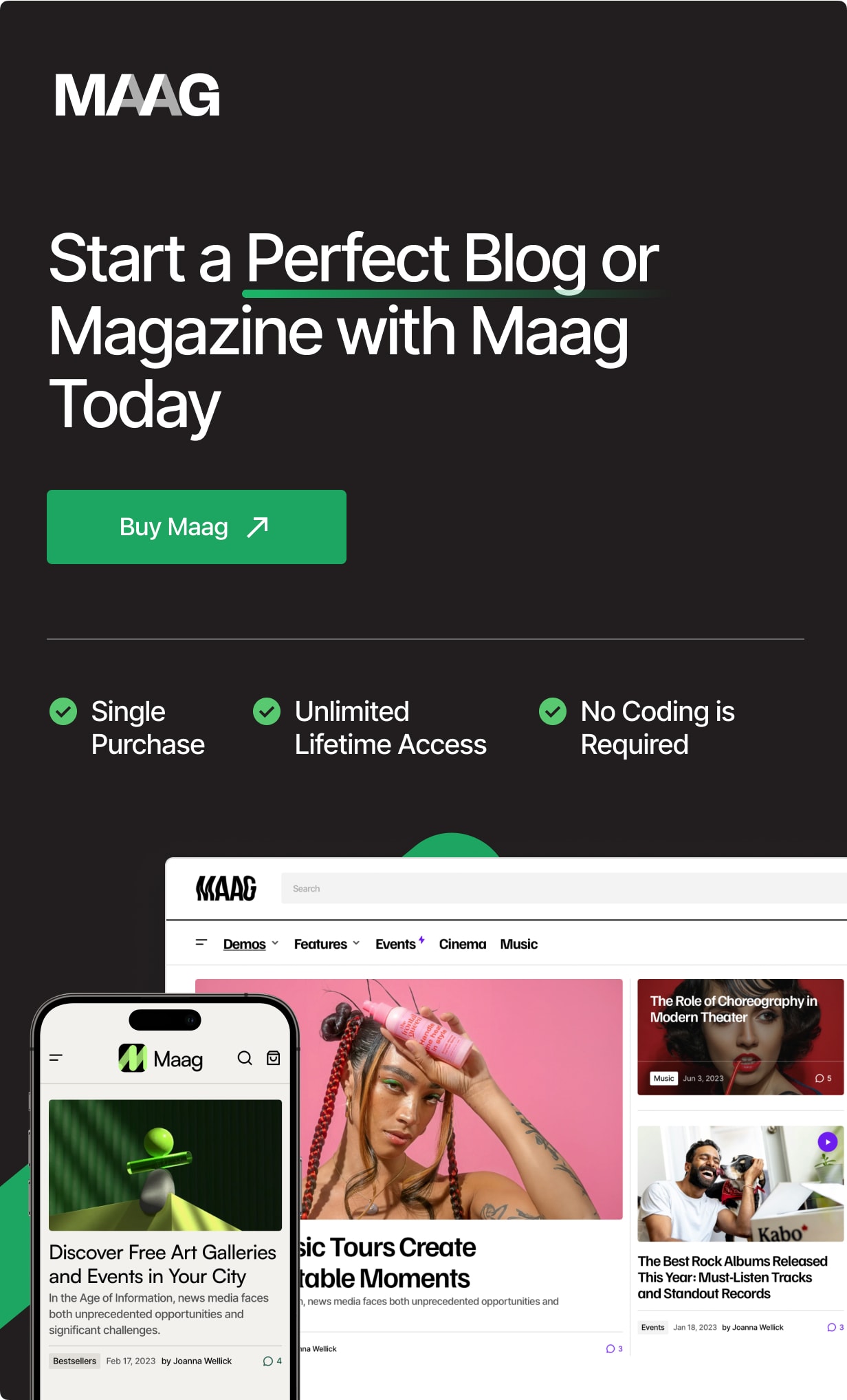 Maag – Modernes Blog- und Magazin-Theme mit herausragender Leistung – 7