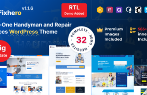 Fixhero – WordPress-Layout für Handwerker- und Reparaturdienste