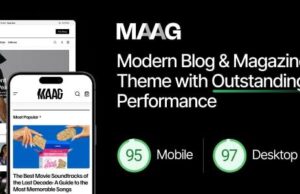 Maag – Modernes Blog- und Magazin-Vorlage mit herausragender Leistung