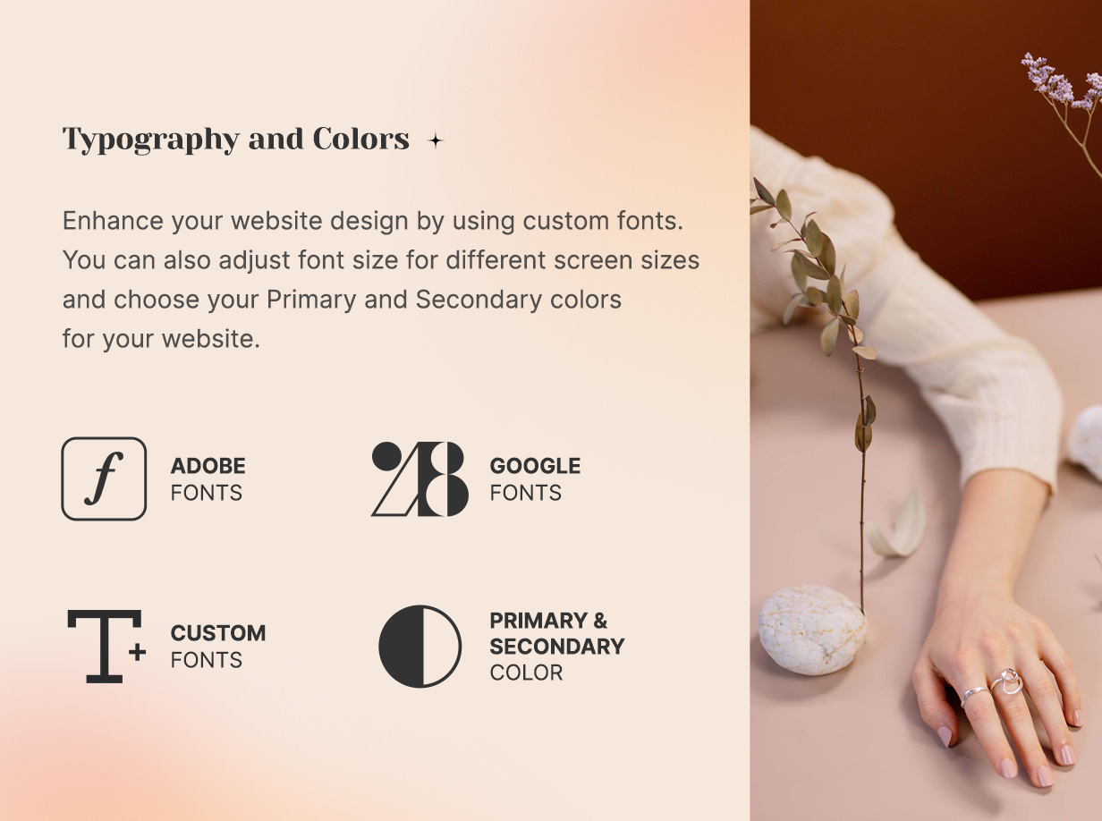 Momelo - Typografie und Farben