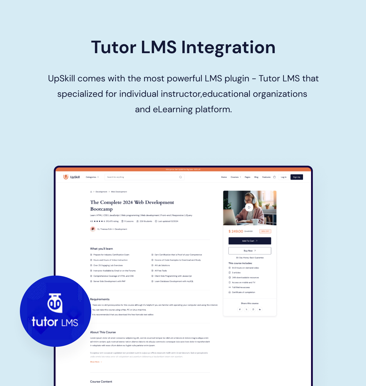 UpSkill - Bildungs-Onlinekurse LMS WordPress Theme - 10