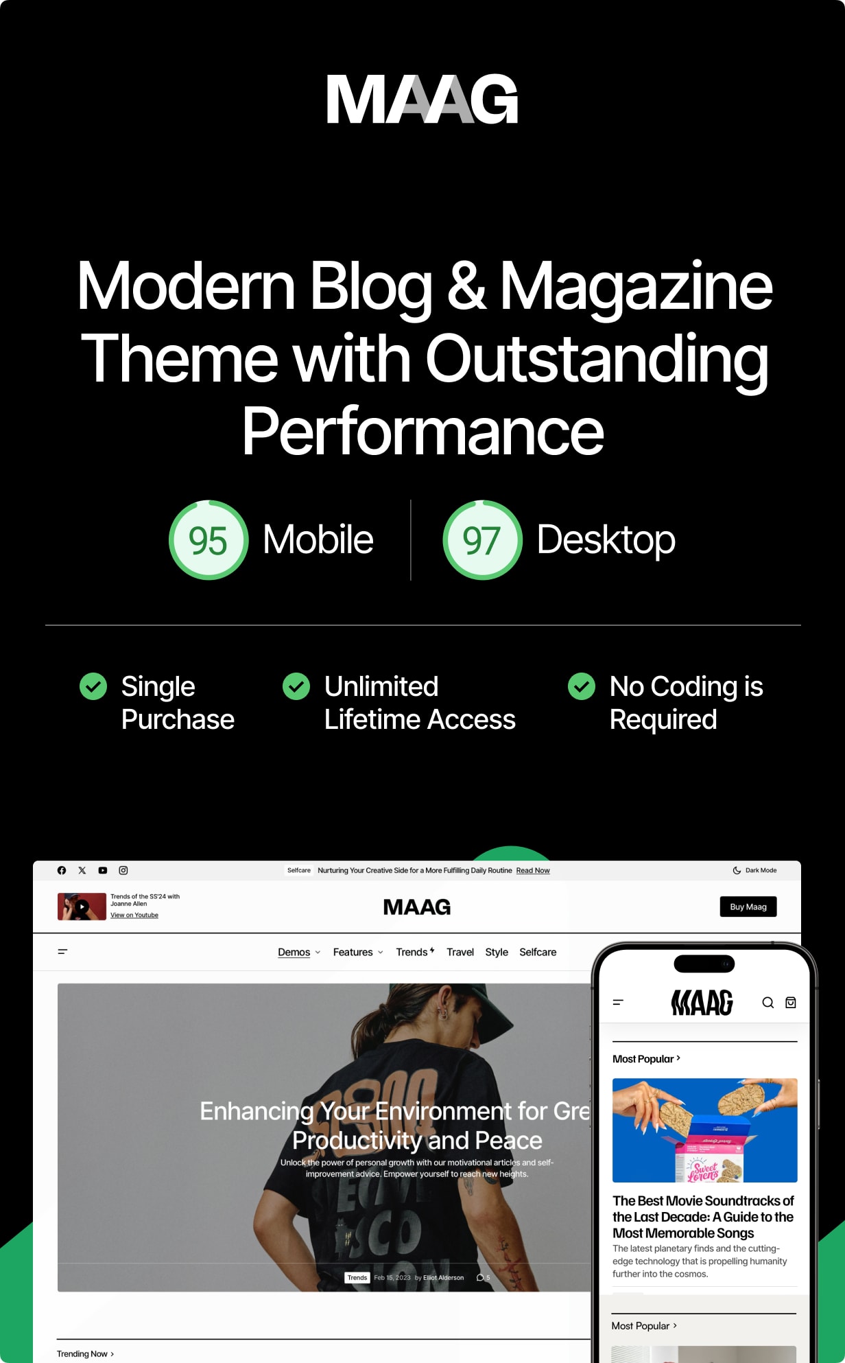 Maag – Modernes Blog- und Magazin-Theme mit herausragender Leistung – 1