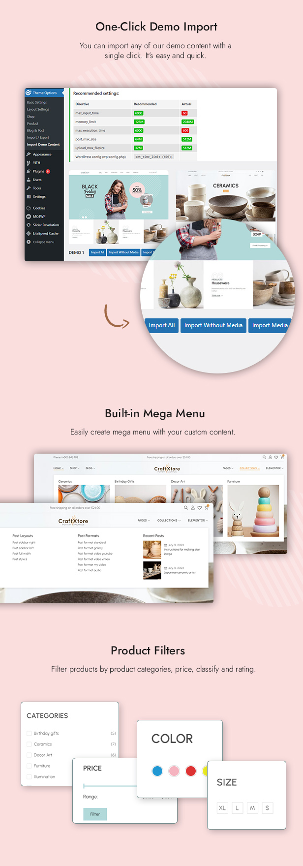 CraftXtore - WooCommerce-Theme für handgefertigte Keramik- und Töpferwarenläden - 7