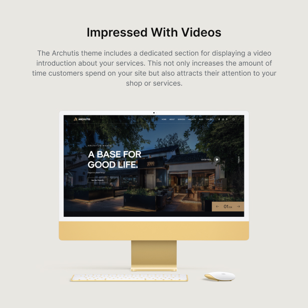 Archutis – WordPress-Theme für Innenarchitektur