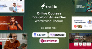 Education WordPress Template For University & Online Course – Acadia