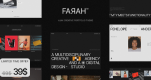 Farah – AJAX Creative Portfolio WordPress Vorlage