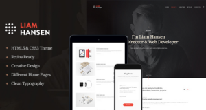 Liam Hansen – WordPress-Layout für kreative Freelancer und Agenturen