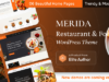 Merida – WordPress-Template für Restaurants und Lebensmittel