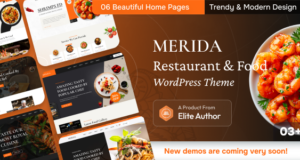 Merida – WordPress-Template für Restaurants und Lebensmittel