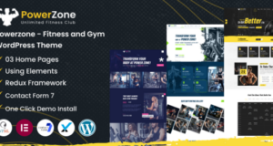 PowerZone – WordPress-Vorlage für Fitness und Fitnessstudio