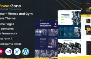 PowerZone – WordPress-Vorlage für Fitness und Fitnessstudio