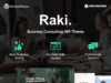 Raki – WordPress-Vorlage für Unternehmens- und Finanzberatung