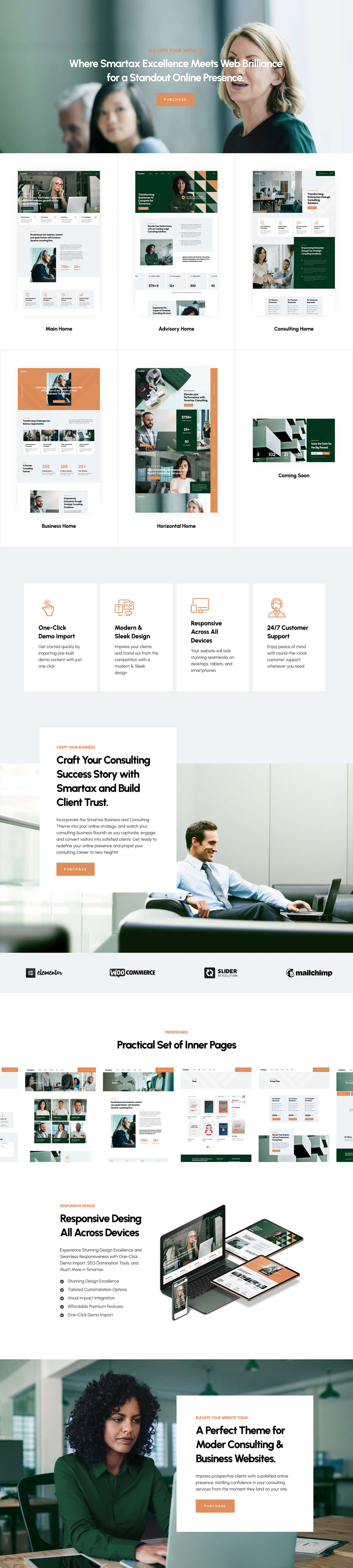 Smartax – WordPress-Theme für Unternehmensberatung