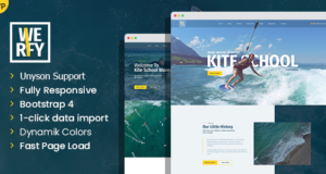Werfy – WordPress-Layout für Surfen und Wassersport