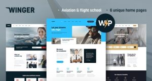 Winger – WordPress-Layout für Luftfahrt und Flugschulen
