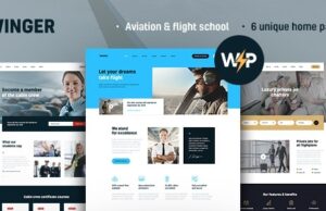 Winger – WordPress-Layout für Luftfahrt und Flugschulen