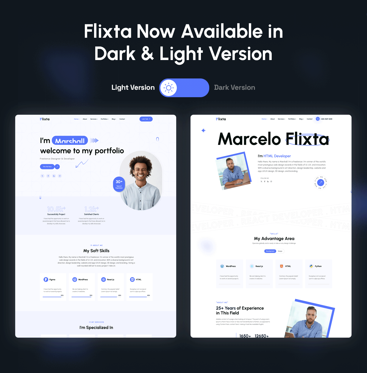 Flixta – Persönliches Portfolio WordPress-Theme – 6
