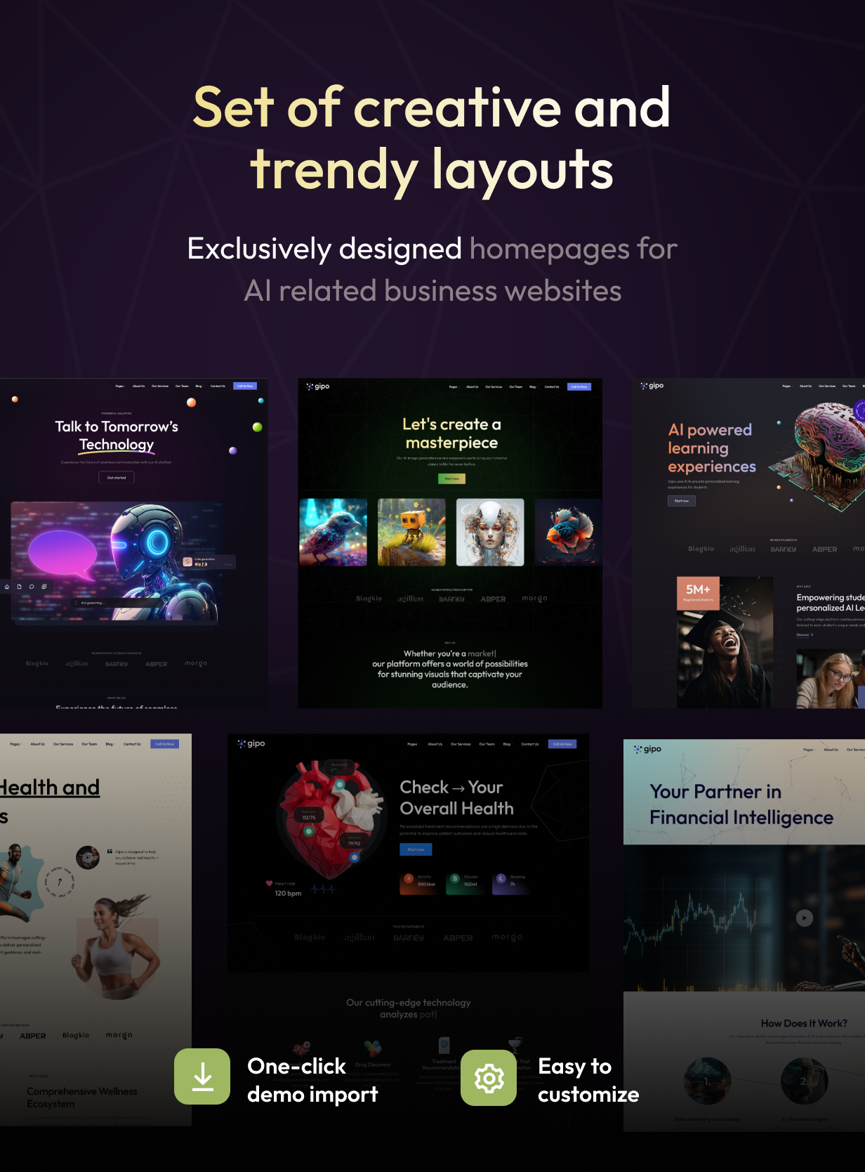 Gipo – KI-Startup und GPT-Chatbot-Business-WordPress-Theme