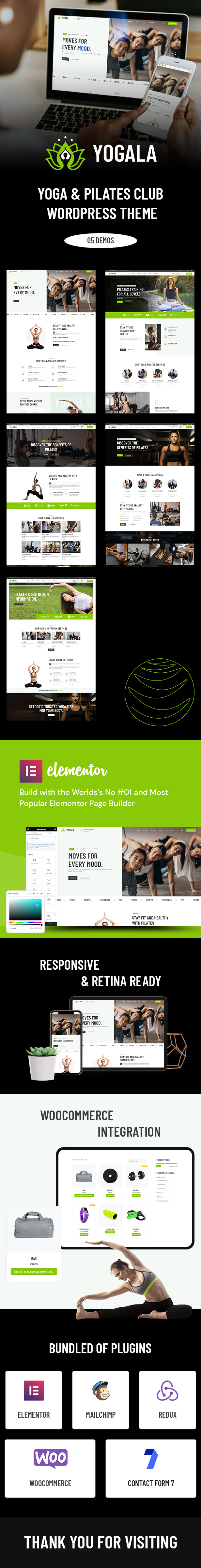 Yogala – WordPress-Theme für Yoga- und Pilates-Clubs – 2