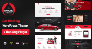 Aqualine – Autowaschservice mit Buchungssystem WordPress Vorlage