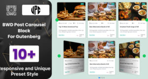 BWD Post Carousel Block For Gutenberg