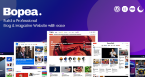 Bopea – WordPress-Template für Zeitungen und Zeitschriften