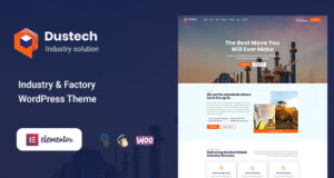 Dustech – WordPress-Layout für Industrie und Fabrik
