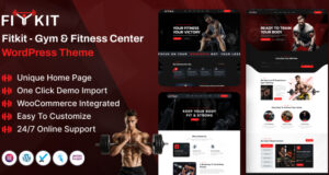 Fitkit – WordPress-Vorlage für Fitnessstudios und Fitnesscenter