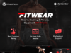 Fitwear – Fitnessstudio, Fitness-WordPress-Layout