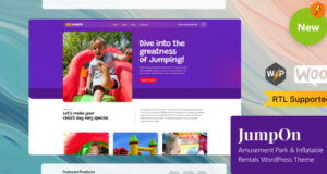 JumpOn – Vergnügungspark- und Schlauchbootverleih-WordPress-Vorlage