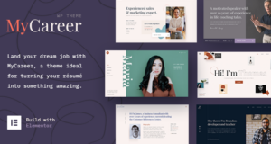MyCareer – CV-Lebenslauf und vCard-WordPress-Vorlage