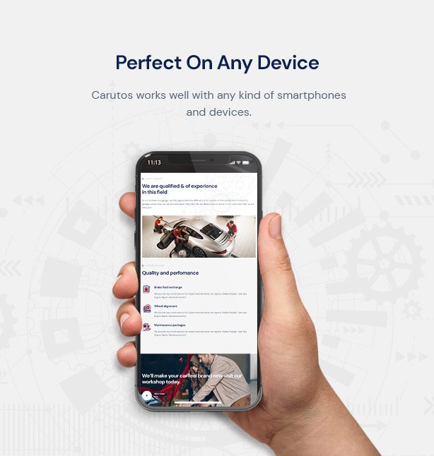 Carutos Auto Parts WordPress Theme - Fully Responsive for Car Services website