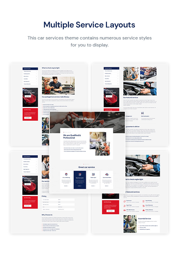 Carutos Auto Parts WordPress Theme -  Many Styles of Auto Service