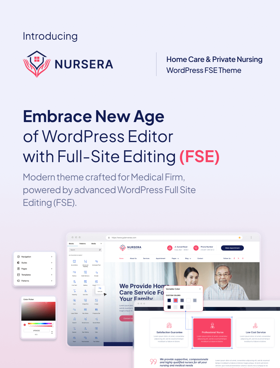 Nursera – Häusliche Pflege und private Krankenpflege FSE WordPress Theme – 4
